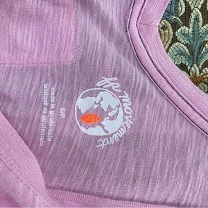 Free People Pink Graphic Short Sleeve Tee